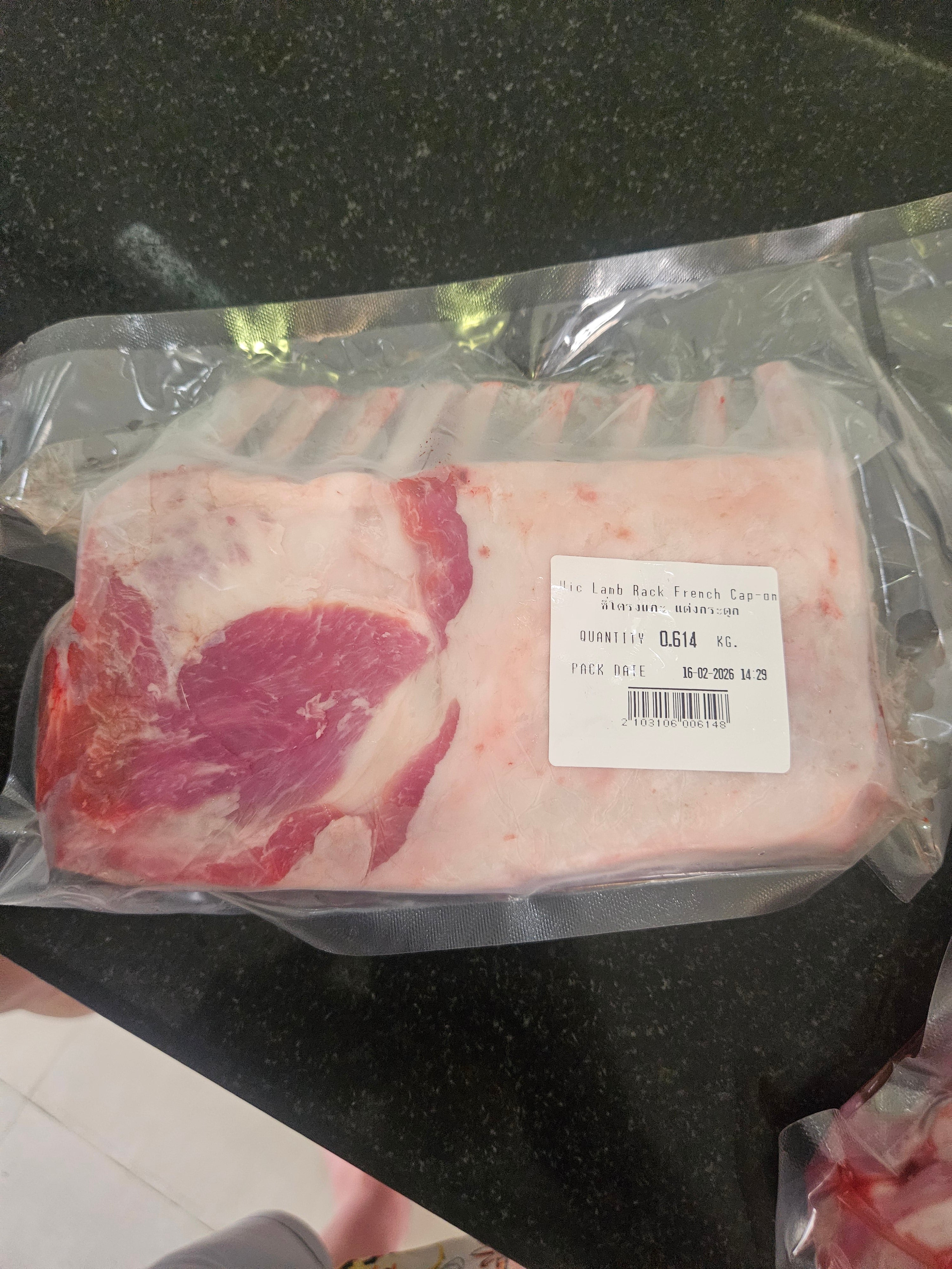 Frenched Rack of Lamb (caps off)